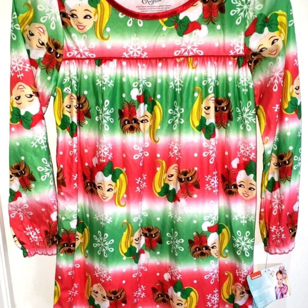 Jojo Siwa Holiday Cozy warm Nightgown NWT  SZ L
